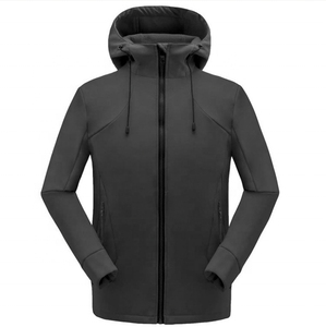 Custom Red Softshell Hooded <b>Jacket</b> <b>Men</b> Outdoor <b>Lightweight</b> Windproof Full Zip Sports Hiking <b>Waterproof</b> Performance <b>Jacket</b> - Product Image 3