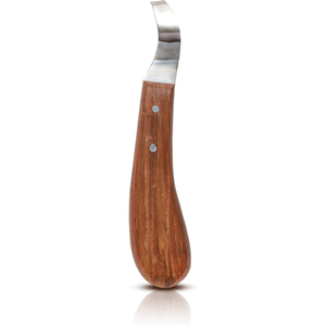 Hoof Knife Sharp <b>Cutting</b> <b>Wooden</b> Handle Farriers <b>Tools</b> Stainless Steel Hoof Knives Customized Hoof Knifes Hoof Care <b>Tools</b> - Product Image 1