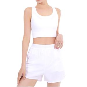 ชุดบราและกางเกงขาสั้นเอวสูงสำหรับเล่นยิมฟิตเนสของผู้หญิงน้ำหนักเบาแห้งเร็วไร้รอยต่อระบายอากาศได้ดีจากโรงงานขายส่ง - Product Image 1