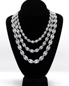 Trendy Fully <b>Iced</b> <b>Out</b> Diamond Cuban Link <b>Chain</b> Hip Hop Customized Luxury Jewelry Best Gift for Men Hip hop <b>Chains</b> - Product Image 1