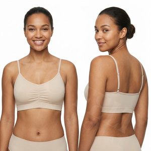 Premium Quality Pro Felt Custom Made Seamless Sports <b>Bra</b> Non Wireless Padded Comfort Stretch Yoga Fitness Workout Breathable <b>Bra</b> - Product Image 2