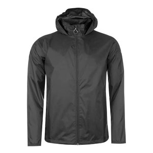 Veste en soie unisexe pour usage quotidien, veste d'hiver imperméable, coupe-vent, à capuche, logo sur le devant, tissu léger, style confortable à porter - Product Image 1