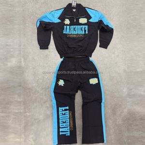 Windbreaker Custom Windbreaker Jacket Set Lightweight Zip up Contrast Color <b>Wind</b> <b>Breaker</b> Jacket Two Piece Biker Sports - Product Image 1