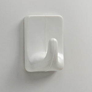 VL. Self-Adhesive <b>Wall</b>-Mounted Single Tier Plastic Rectangular Large <b>Hooks</b> 1009 Model for Clothing Use - Product Image 1
