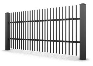 Clôture en acier galvanisé noir Linea Exports Inc, treillis de jardin, portails de sécurité, clôture en fer forgé, clôture ornementale pour cour - Product Image 6