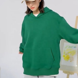 Alta calidad 480gsm 65% algodón 35% poliéster pesado Sherpa forro polar de gran tamaño hombro caído sudaderas con capucha sólidas para hombres y mujeres - Product Image 6