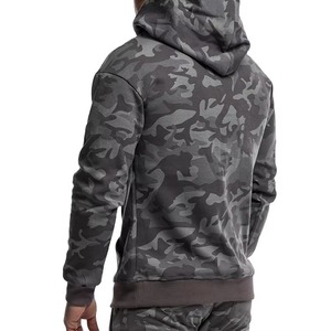 Custom LOGO Wholesale High Quality Hoodie Fashion Embossed Logo Blank Men's Heavyweight Zip up Hoodie Men - Product Image 6