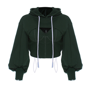 Sudadera con Capucha de Alta Calidad 100% Algodón para Mujer, Talla Americana, Sudadera Holgada y de Gran Peso - Product Image 5