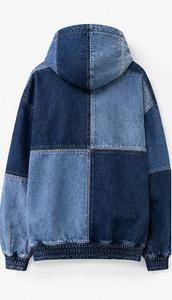 Hoodie en jean pour homme de qualité supérieure avec poche kangourou - Product Image 6