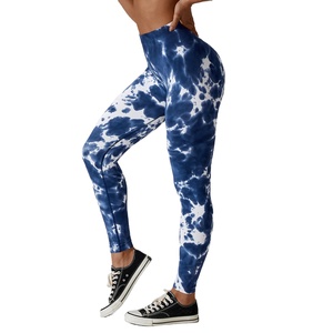 Hot Sale High Waist Quick Drying Peach Hip <b>Butt</b> <b>Lift</b> Yoga Pants for Women Tie-Dye Seamless <b>Leggings</b> with Elastic Closure - Product Image 1