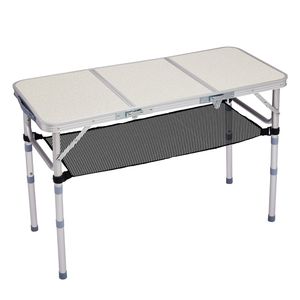 "3ft Aluminum <b>Portable</b> Patio Folding Camp <b>Picnic</b> <b>Table</b> 3 Adjustable Heights Lightweight for Gardens" - Product Image 2