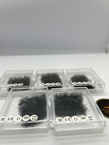 ขนตาปลอมสำเร็จรูปพรีเมียม Vietkinglash แบบกำหนดโลโก้ได้ 3 มิติ 0.10 D Curl 12 มม. สีดำด้าน ธรรมชาติ ยาว ทำจากเส้นใยสังเคราะห์ - Product Image 5