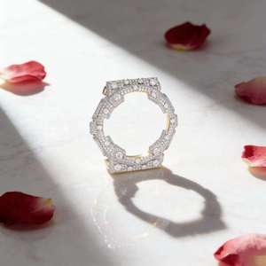 Custom GA2100 Mod Watch Luxury Iced Out Metal <b>Case</b> Stainless Steel CasiOak Style Hip Hop Watch Design moissanite diamonds watch - Product Image 2