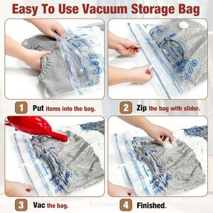 Bolsas de Almacenamiento al Vacío Grandes de 10L para Ahorrar Espacio, para Ropa, Mantas y Ropa de Cama - Product Image 2