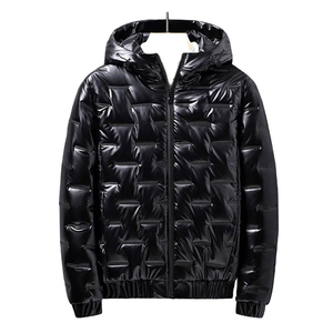 Veste matelassée imperméable à capuche 100 % laine de haute qualité pour homme, style vintage décontracté, idéale pour l'hiver - Product Image 1