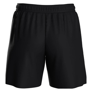 Solid Black Athletic <b>Shorts</b> Mid Waist Elastic Closure Board <b>Shorts</b> Custom <b>Men's</b> Quick Dry Mesh <b>Shorts</b> <b>Lightweight</b> - Product Image 2