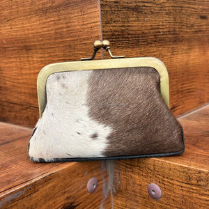Monedero de piel de vaca pequeño de diseñador Popular multifuncional para mujer, monedero de cuero genuino a la moda, carteras con cierre de Metal - Product Image 2