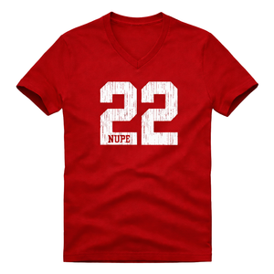 T-shirt à col en V Kappa Alpha Psi numéro 22, vêtements de fraternité grecque avec motif audacieux, confort premium et coupe élégante - Product Image 4