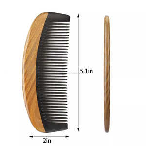 Peine para Barba de moda clásico de bambú hecho a mano grande más vendido Etiqueta Privada Royal Decore Mart Direct - Product Image 5