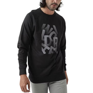 Sweat-shirt classique en coton pour homme avec bordure côtelée, idéal pour les tenues décontractées et un usage régulier - Product Image 1
