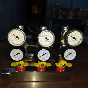 Dubey International 10 10 Water Manifold Flow Monitoring System Pressure Temperature Gauge Rust Free 15kg Easy Operation - Product Image 1