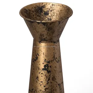 Jarrón de suelo metálico único para decoración interior y exterior con aspecto de acabado elegante para la elegancia decorativa del hogar a los mejores precios - Product Image 2