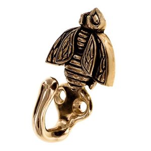 Stylish Brass <b>Wall</b> Hooks <b>Wall</b> Mounted <b>Rack</b> For <b>Coats</b> Hats Keys Towels Durable Decorative Home Storage Solution - Product Image 1