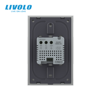 Livolo US 78mm*119mm Interrupteur thermostatique avec cadre en verre et capteur externe pour le contrôle de la température