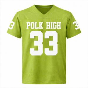 Camiseta de Fútbol Personalizada para Hombre |   Camiseta sin mangas de secado rápido de Spandex/Nylon |   Logotipo impreso en la parte posterior del cuello |   Corte Regular |   OEM al por Mayor - Product Image 2