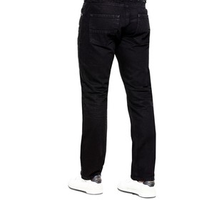 Jean droit pour homme avec ceinture, coupe classique, en denim, poches, pantalon décontracté, très vendu, haute qualité, léger - Product Image 2