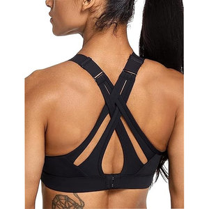 Soutien-gorge de sport haute performance Solid Trader Advanced Moisture Control, coupe sans couture, coussinets amovibles, pour entraînement et fitness - Product Image 6