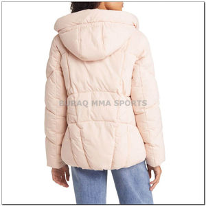Chaqueta Acolchada Impermeable Personalizada para Mujer, Chaqueta de Invierno Acolchada de Diseño, Abrigo Acolchado de Nailon para Mujer - Product Image 6