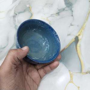 Bols en céramique bleu foncé de luxe, émaillés à la main, pour les maisons modernes, bols en grès polyvalents, idéaux pour les repas quotidiens, les occasions spéciales - Product Image 5