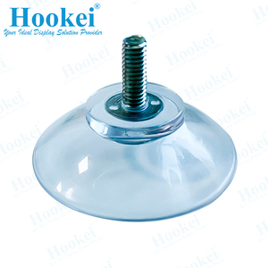 Venta al por mayor de fábrica Heavy Duty 35mm Potente empuje Succión Plástico Transparente M6 Tornillo Ventosa de vacío - Product Image 4