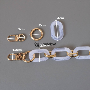 Cadena de resina, collar moderno y colorido hecho a mano, joyería de moda, accesorio ligero y elegante para mujeres y niñas Tradebyd - Product Image 6