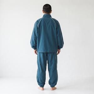 Veste coupe-vent légère à fermeture éclair intégrale pour homme, en nylon uni, vêtements de sport - Product Image 3