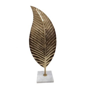 ขายอลูมิเนียมตกแต่งประติมากรรมสีทองหรูหราออกแบบสําหรับตกแต่งบ้านและห้องนั่งเล่น Handmade - Product Image 6