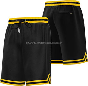 Pantalones cortos de baloncesto de malla al por mayor pantalones cortos atléticos gimnasio correr pantalones cortos de entrenamiento con bolsillos - Product Image 1