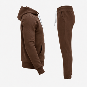 Ensemble sweat-shirt à capuche et pantalon de jogging pour homme, en molleton doux, idéal pour les activités de fitness - Product Image 6