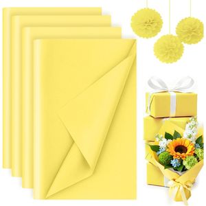 Bulk 330 Sheets 14 X 10 Inch Yellow <b>Tissue</b> Paper for <b>Wedding</b> Birthday DIY Crafts Art Projects - Product Image 1