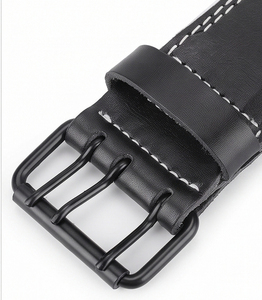 Ceinture de musculation en cuir Rajputana Corporation 10 mm/13 mm, respirante, antidérapante, réglable, protection professionnelle, fermeture à boucle - Product Image 2