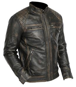 Design Your Own Leather Fashion <b>Jackets</b> High Quality Product in Best Price Long Sleeve Leather <b>Jacket</b> For <b>Men</b> <b>Light</b> Weight - Product Image 3