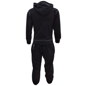 Chándal francés con estampado personalizado para hombre, 100% algodón, Sudadera con capucha de gran tamaño, pantalones de chándal, conjunto de chándal con puntadas en contraste - Product Image 2