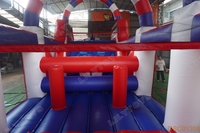 Parcours d'obstacles gonflable commercial de grande taille en PVC Lilytoys, aire de jeux gonflable extérieure pour enfants et adultes, location pour événements