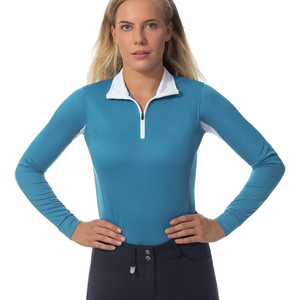 เสื้อยืดลำลองแขนยาวคอโอ ทรงโอเวอร์ไซส์ ผ้าสแปนเด็กซ์/โพลีเอสเตอร์ ยืดหยุ่น ระบายอากาศ ป้องกันรอยยับ สีพื้น สำหรับผู้หญิงทุกไซส์ ทุกฤดู (OEM) - Product Image 3