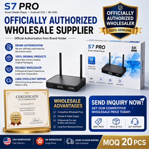 S7 Pro 6K Android <b>TV</b> Box Official Authorized Wholesale Smart Media Player USA & Hong Kong Stock DDP Shipping MOQ <b>20</b> PCS - Product Image 2