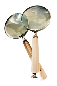 Indian Handmade Resin Handheld Magnifier Bone Inlay Metal Featuring Horn Uttar Pradesh Origin Faizacraft Christmas New Year - Product Image 6