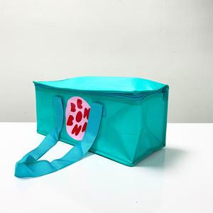 Custom Logo Insulated Lunch Cooler Bag Thermal Foldable Waterproof Non-Woven Large Capacity Grocery Refrigerator Eco-Friendly - Product Image 1
