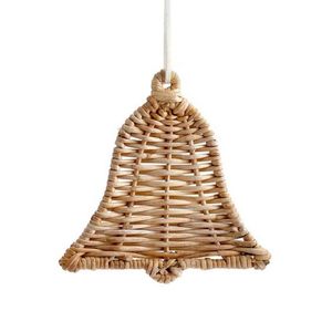 Classic Handmade Rattan <b>Cow</b> <b>Bell</b> Rustic Farm Style Decorative Hanging Craft for Home Interior Accessories - Product Image 2