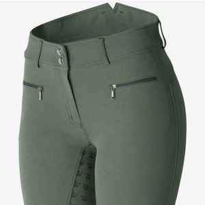 Pantalon d'équitation blanc pour femme à faible MOQ, prix d'usine, avec passants pour ceinture - Product Image 5